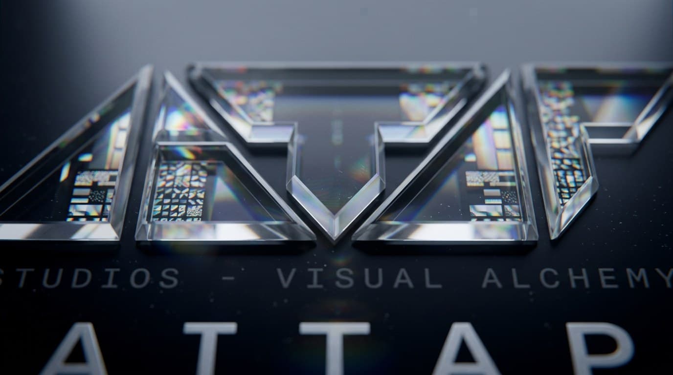 Macro view of the AiTAP mark refracted through glass